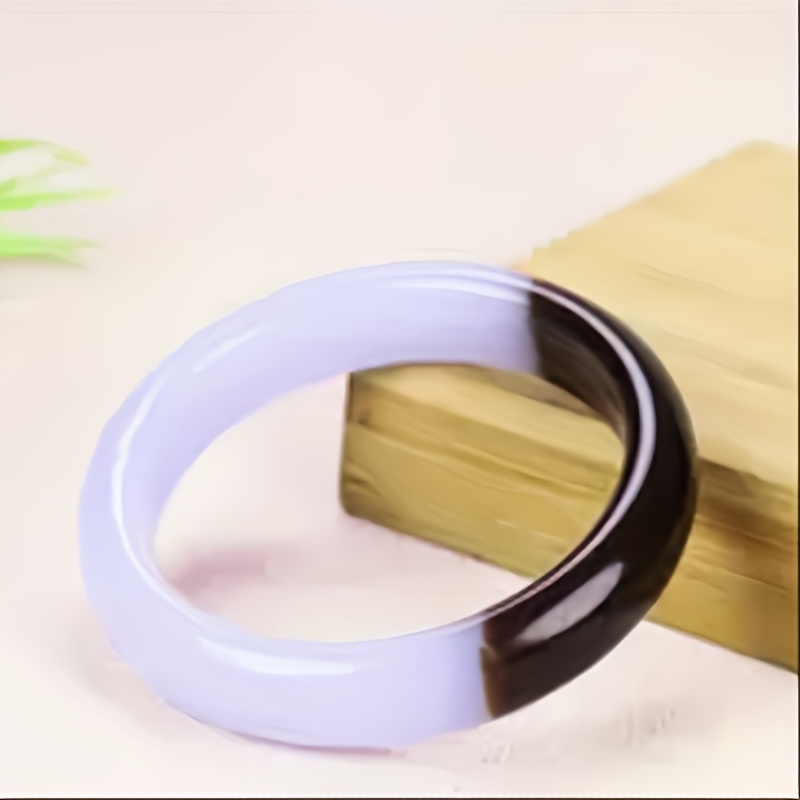 Natural Stone Two-Tone Bracelet, Translucent Texture